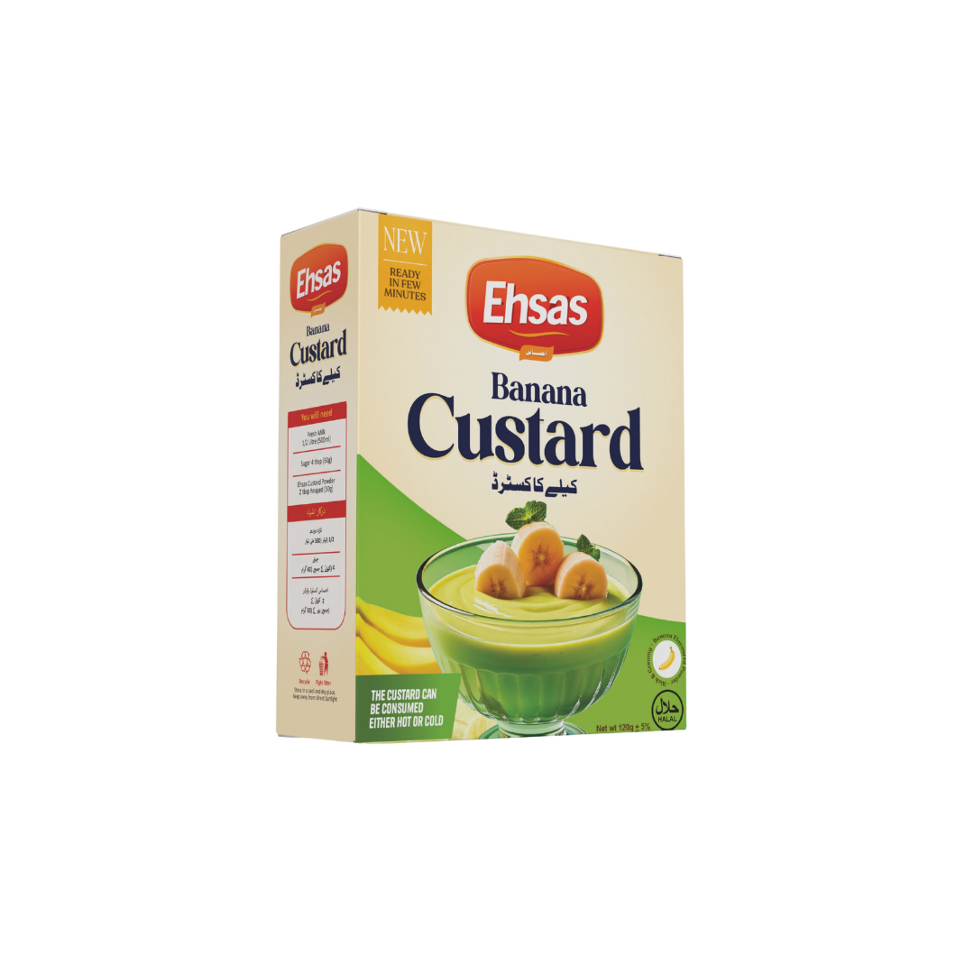 Ehsas banana custard